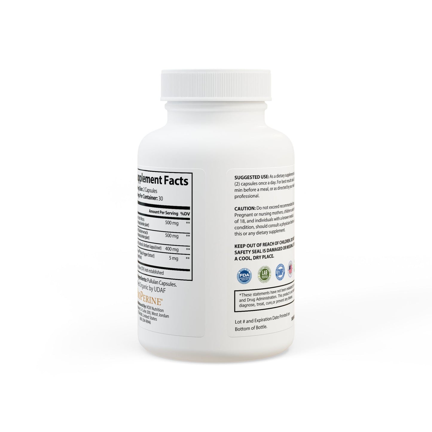 WeeGee GymCo Phantom Ocean - Mineral & Vitality Sea Moss Supplement (60 Capsules)