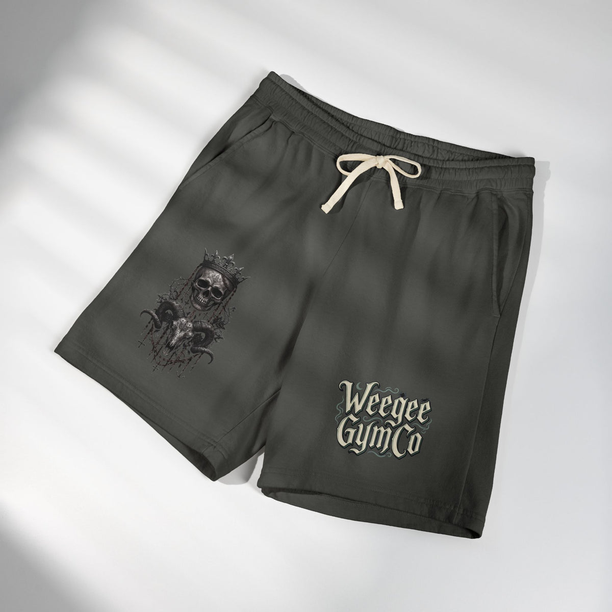 WeeGee GymCo Sweat Shorts - Skull King