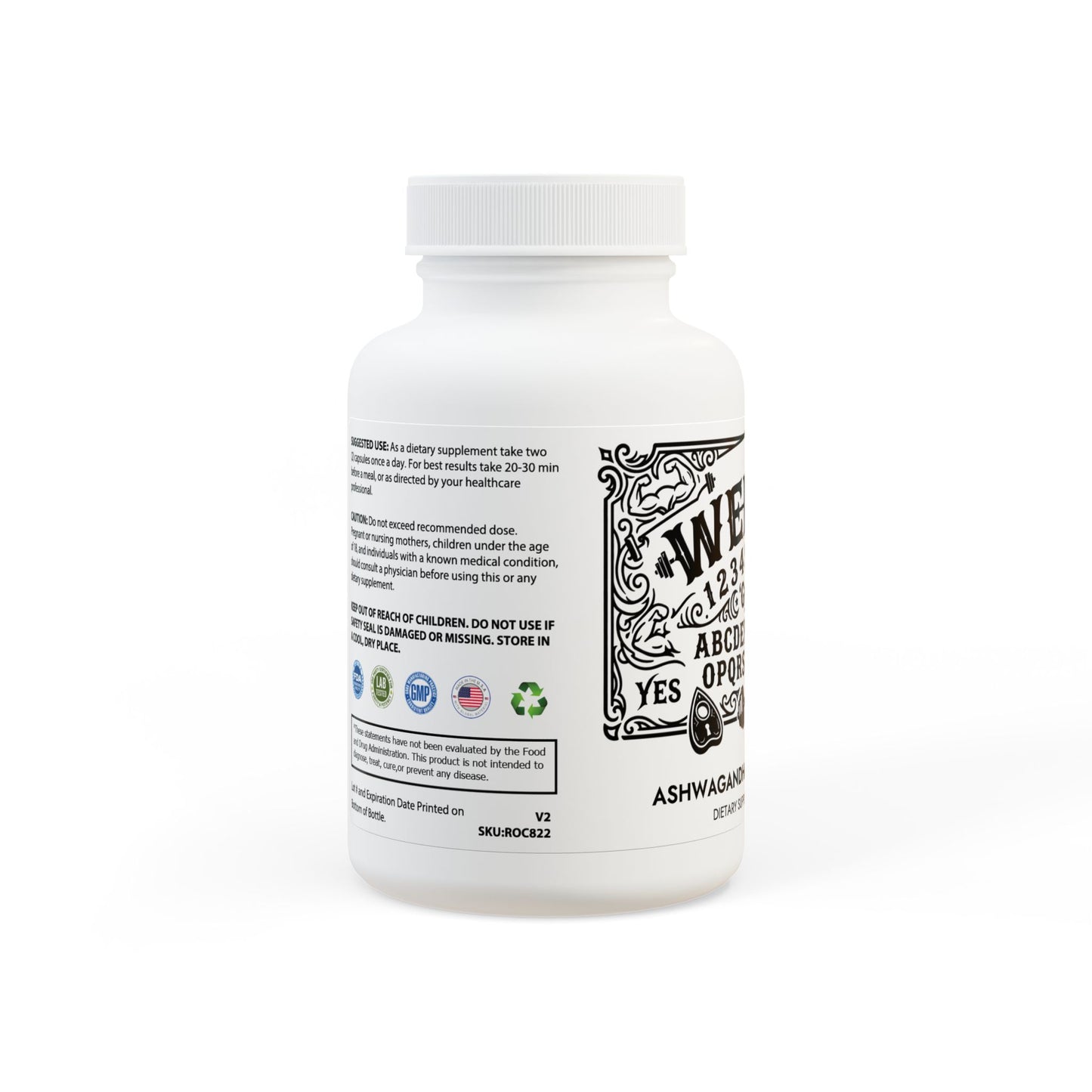 WeeGee GymCo Ghostly Gains - Ashwagandha & Black Pepper (60 capsules)