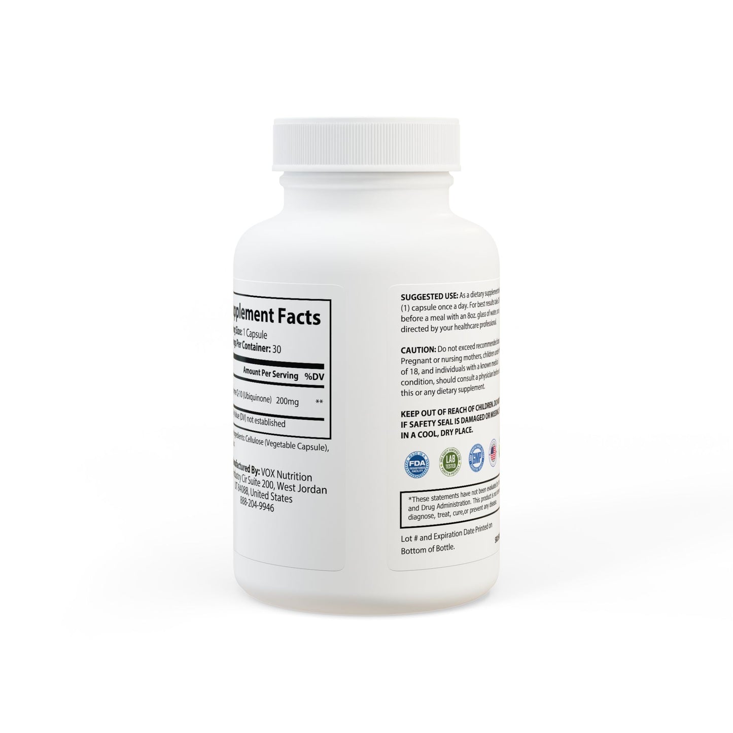 WeeGee GymCo Phantom Vitality - Energy & Recovery Supplement - CoQ10 (30 Capsules)