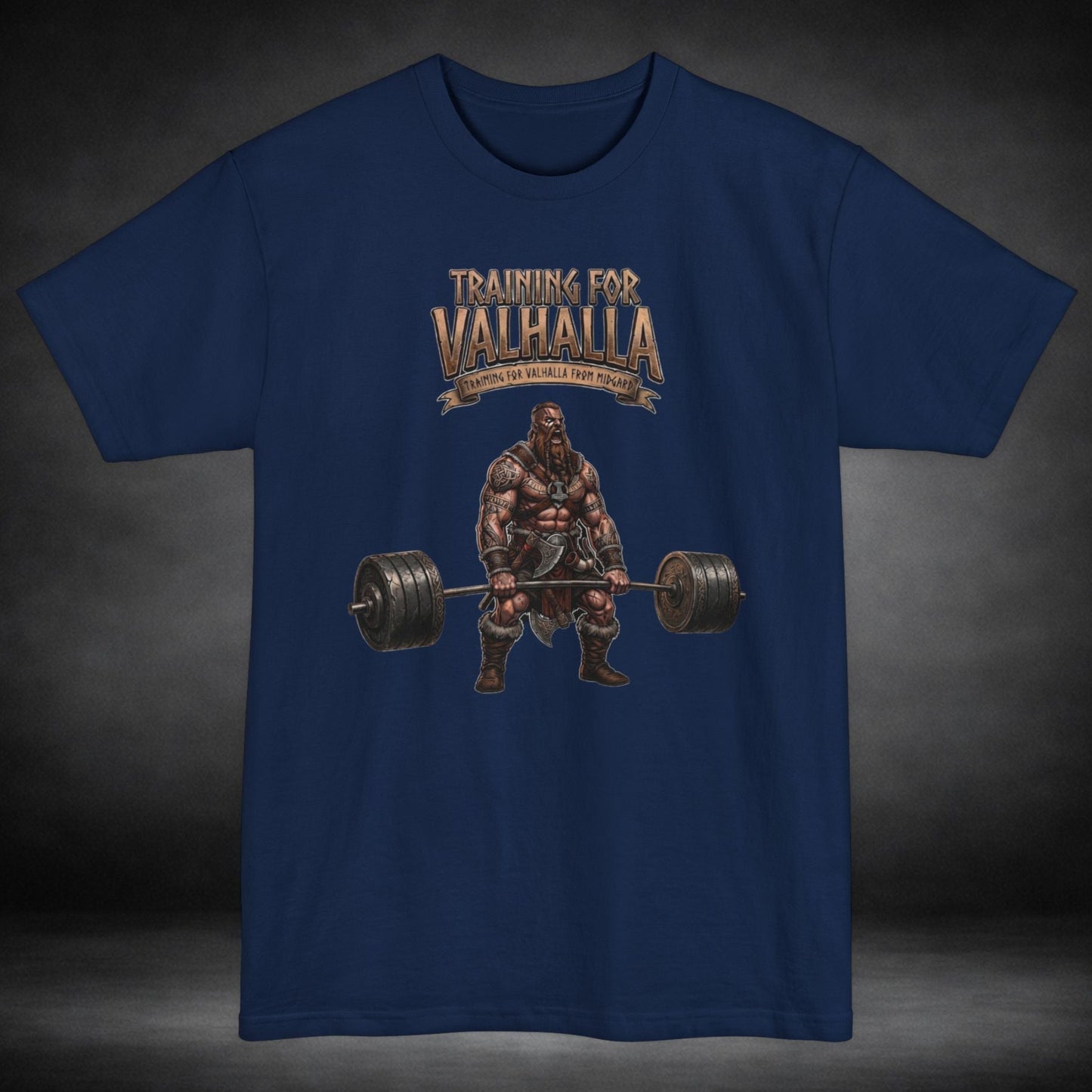 WeeGee GymCo Tall  T-Shirt- Training for Valhalla Viking Warrior