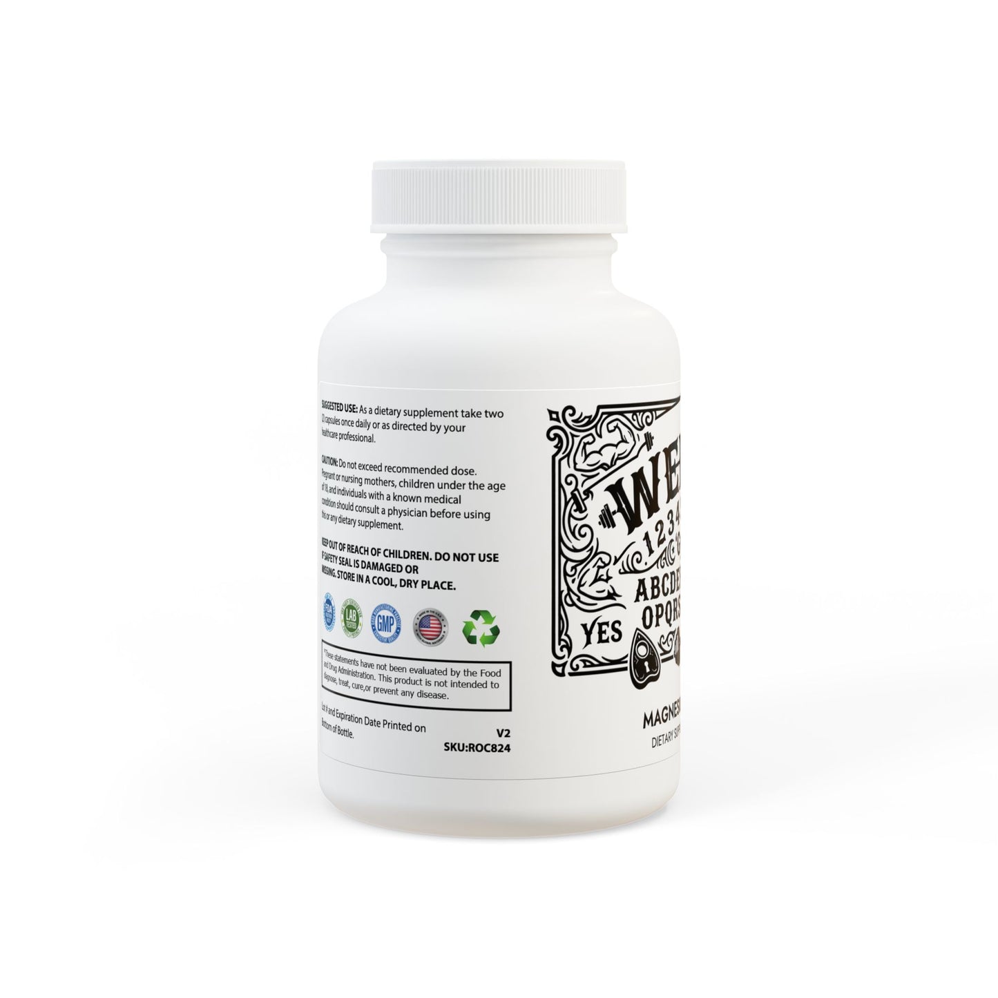 WeeGee GymCo Phantom Calm - Recovery & Sleep Supplement Magnesium Glycinate (60 Capsules)