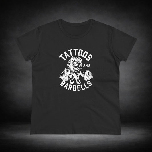 WeeGee GymCo Women's Tee - Tattoos & Barbells