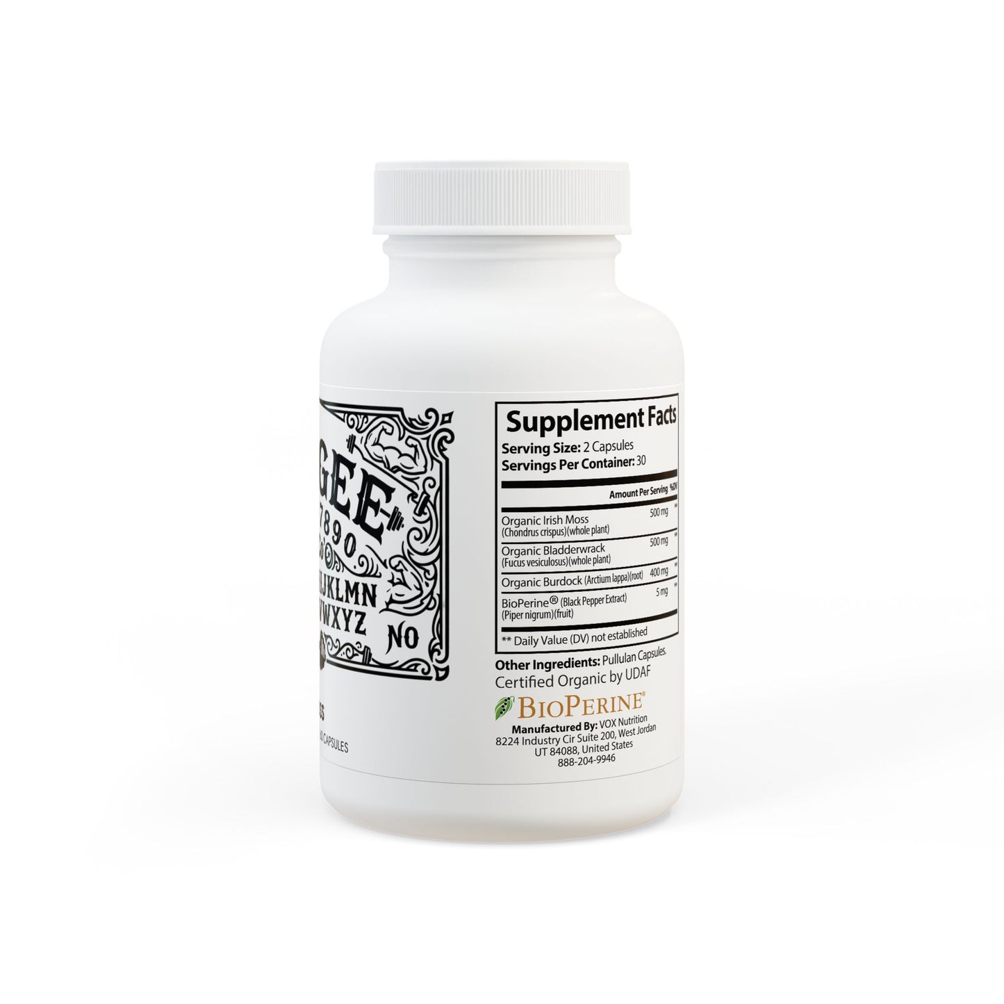 WeeGee GymCo Phantom Ocean - Mineral & Vitality Sea Moss Supplement (60 Capsules)