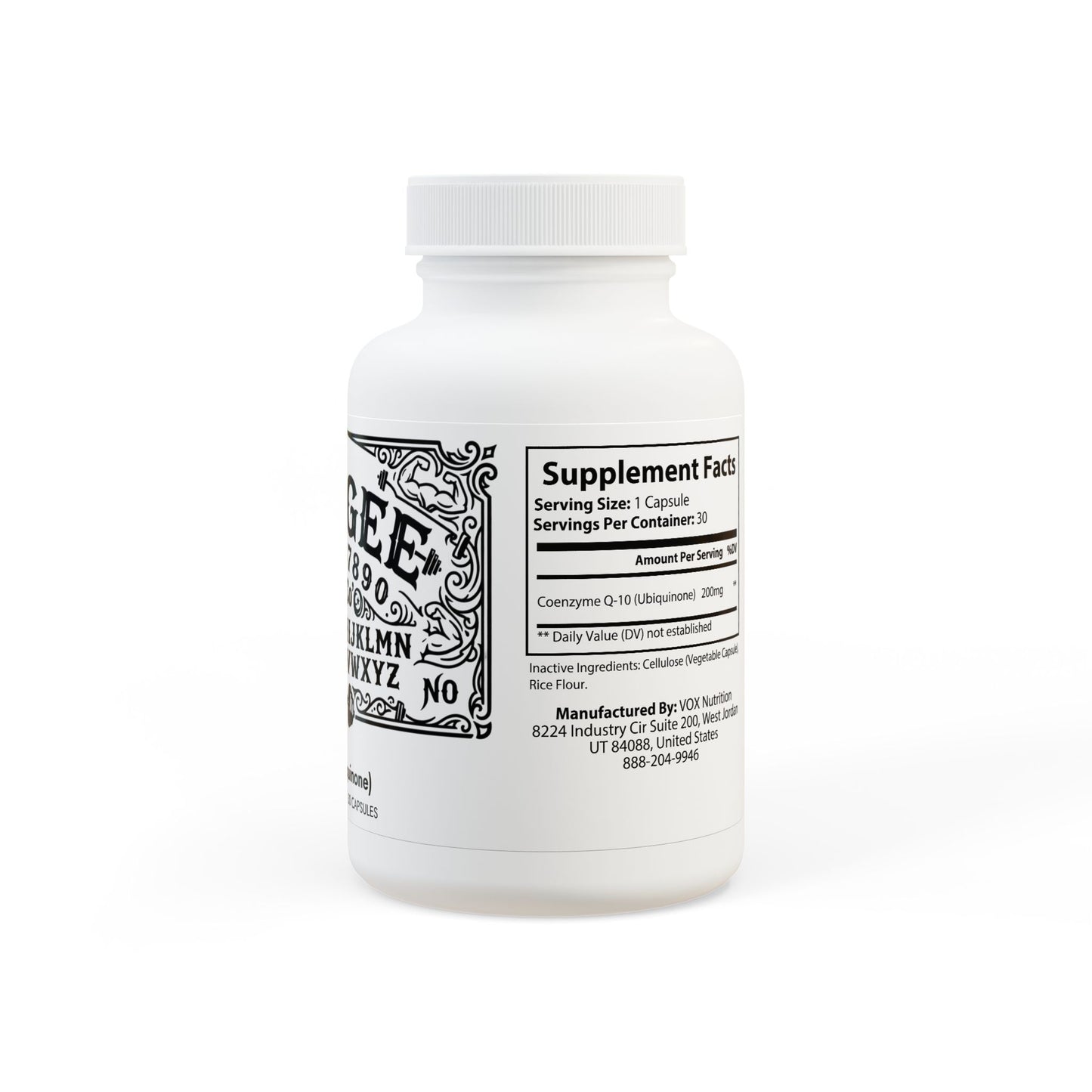 WeeGee GymCo Phantom Vitality - Energy & Recovery Supplement - CoQ10 (30 Capsules)