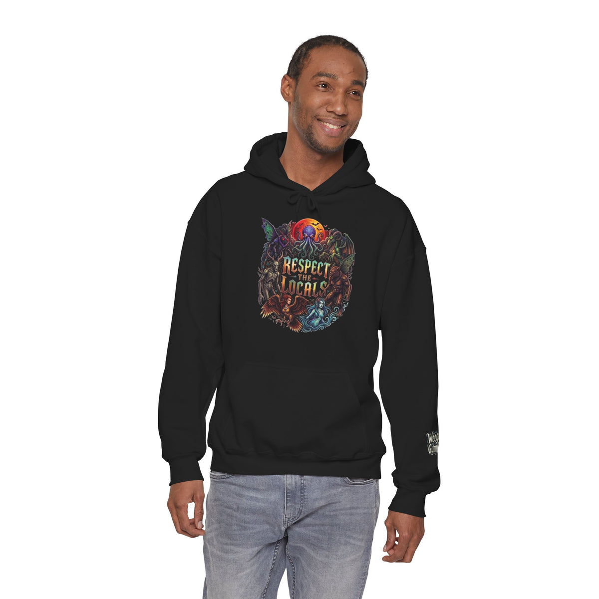 WeeGee GymCo Hoodie - Cryptid Respect The Locals"