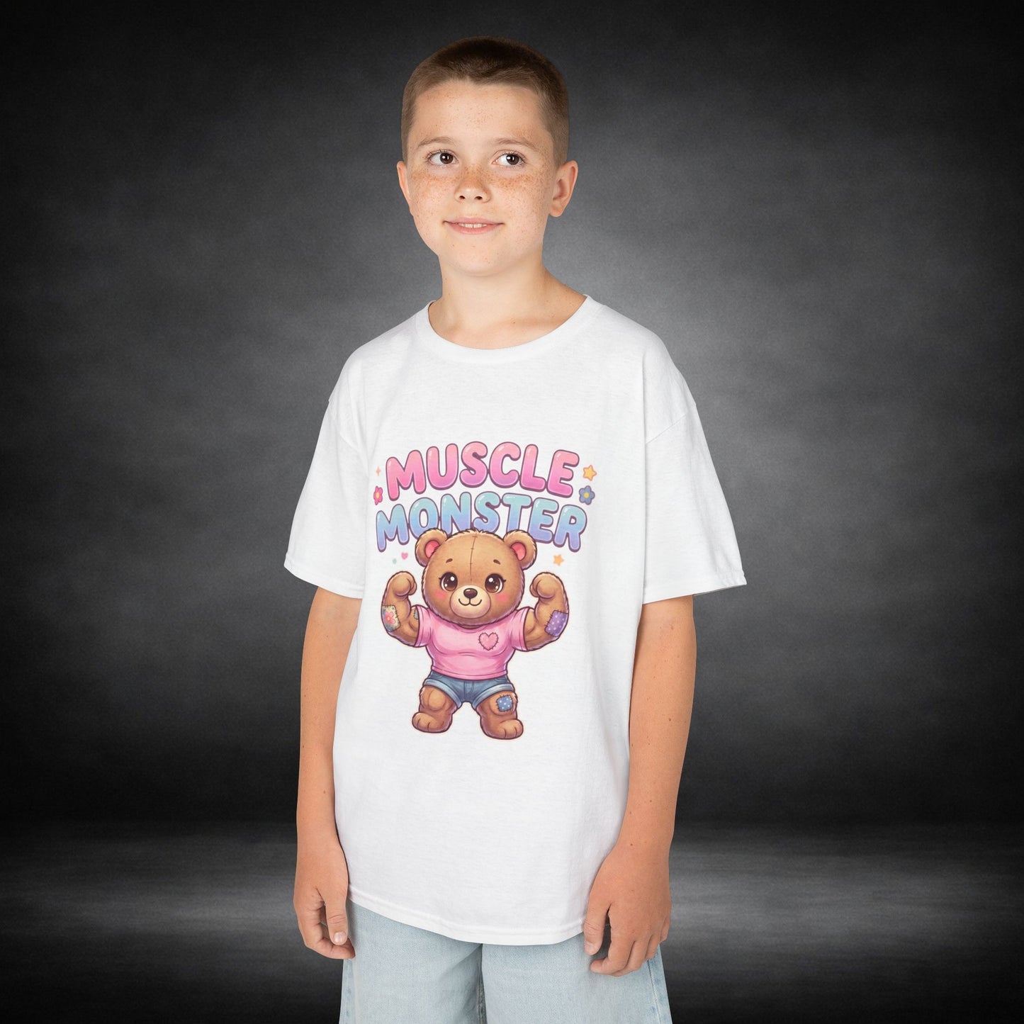 WeeGee GymCo Kids Tee - Muscle Monster Teddy