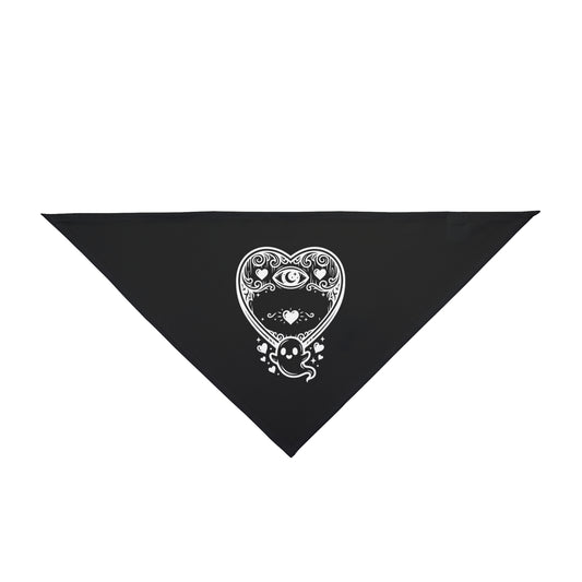 WeeGee GymCo Pet Bandana - "Ghost" Heart