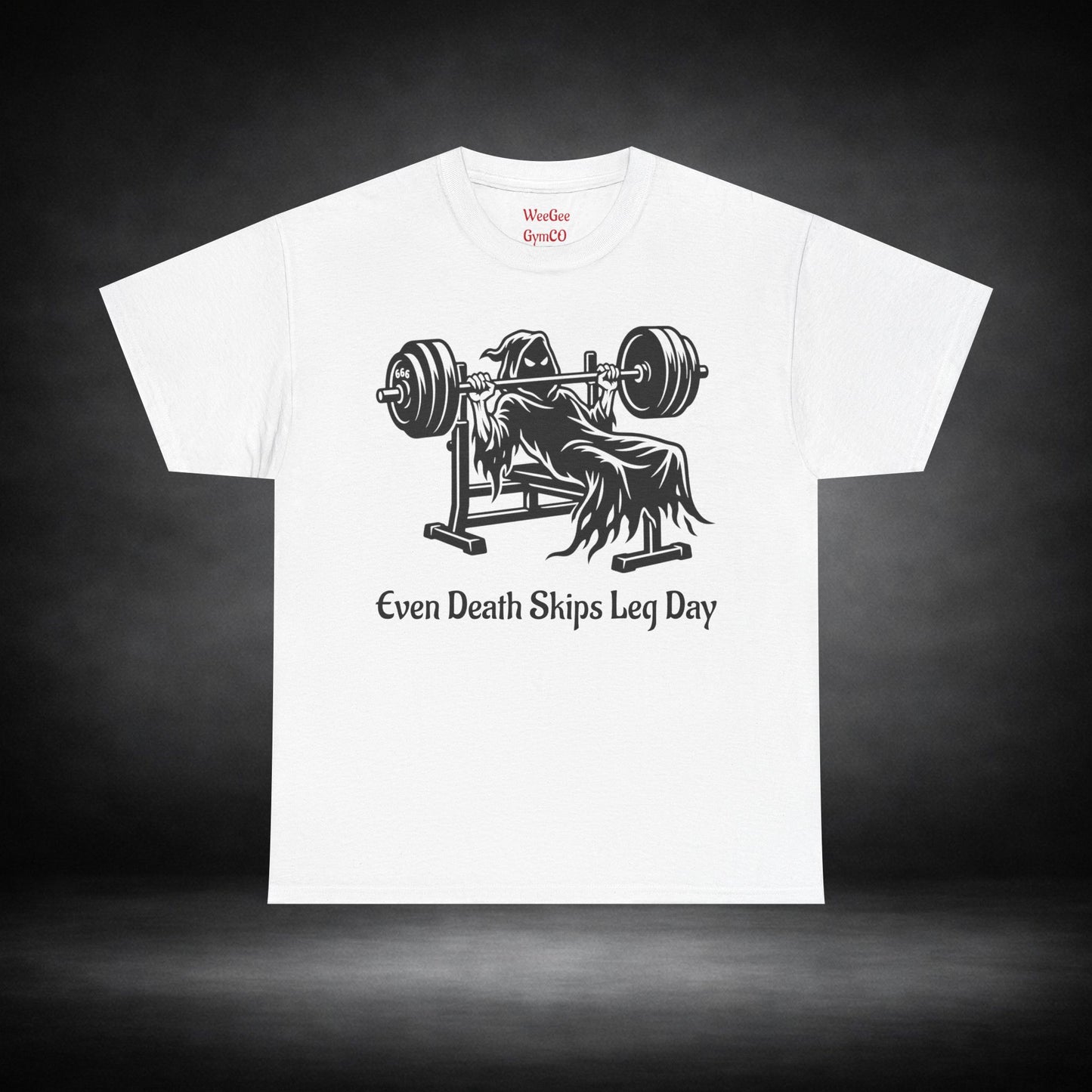 WeeGee Gymco Unisex Tee - Grim Reaper Bench Press