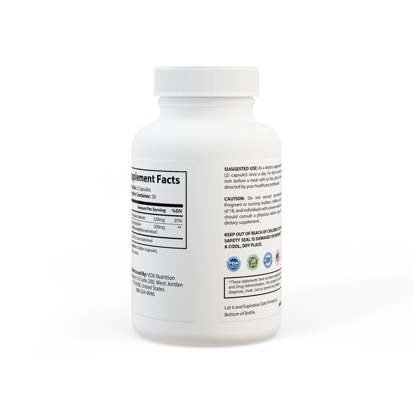 WeeGee GymCo Phantom Rest - Mood & Recovery 5-HTP Supplement (60 Capsules)