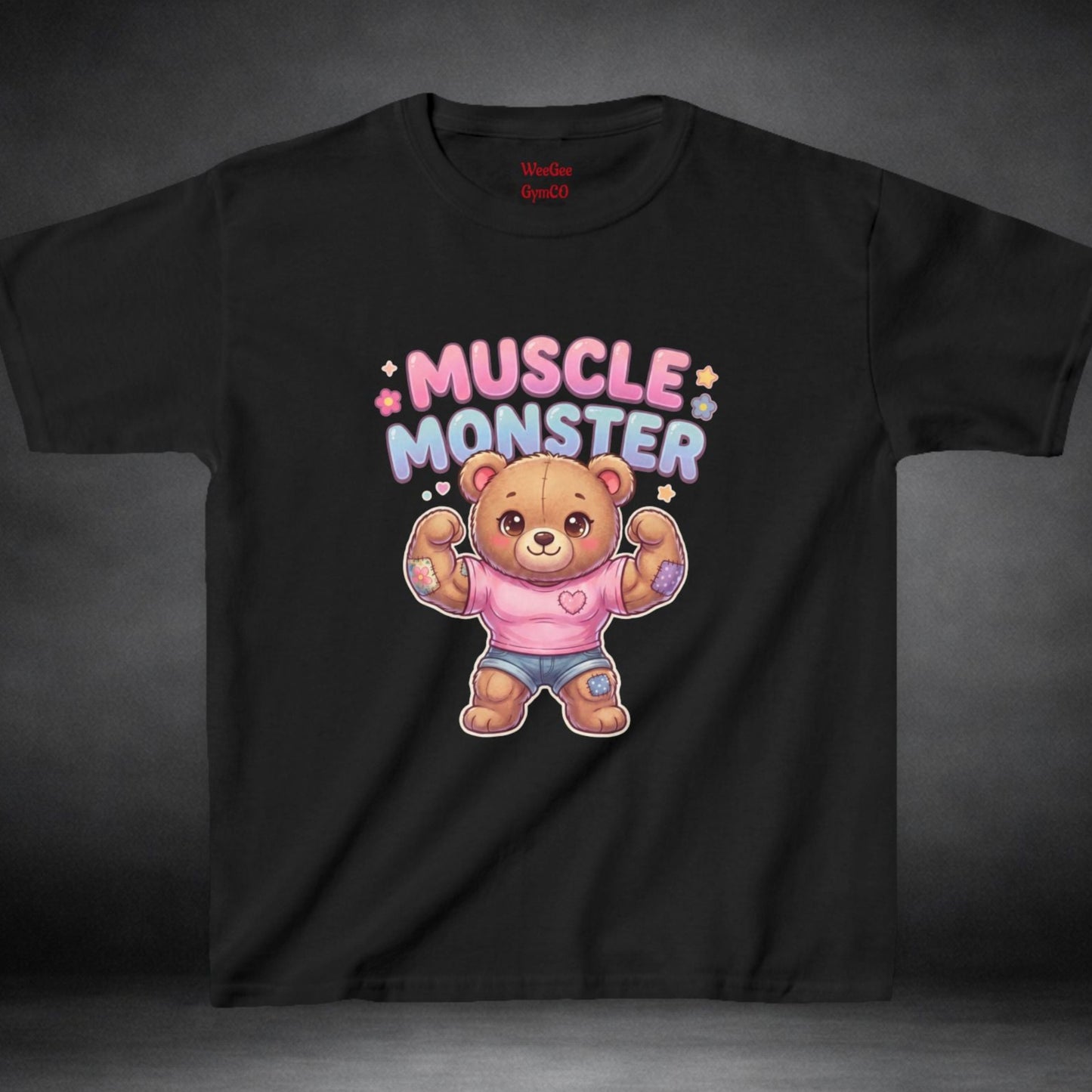 WeeGee GymCo Kids Tee - Muscle Monster Teddy