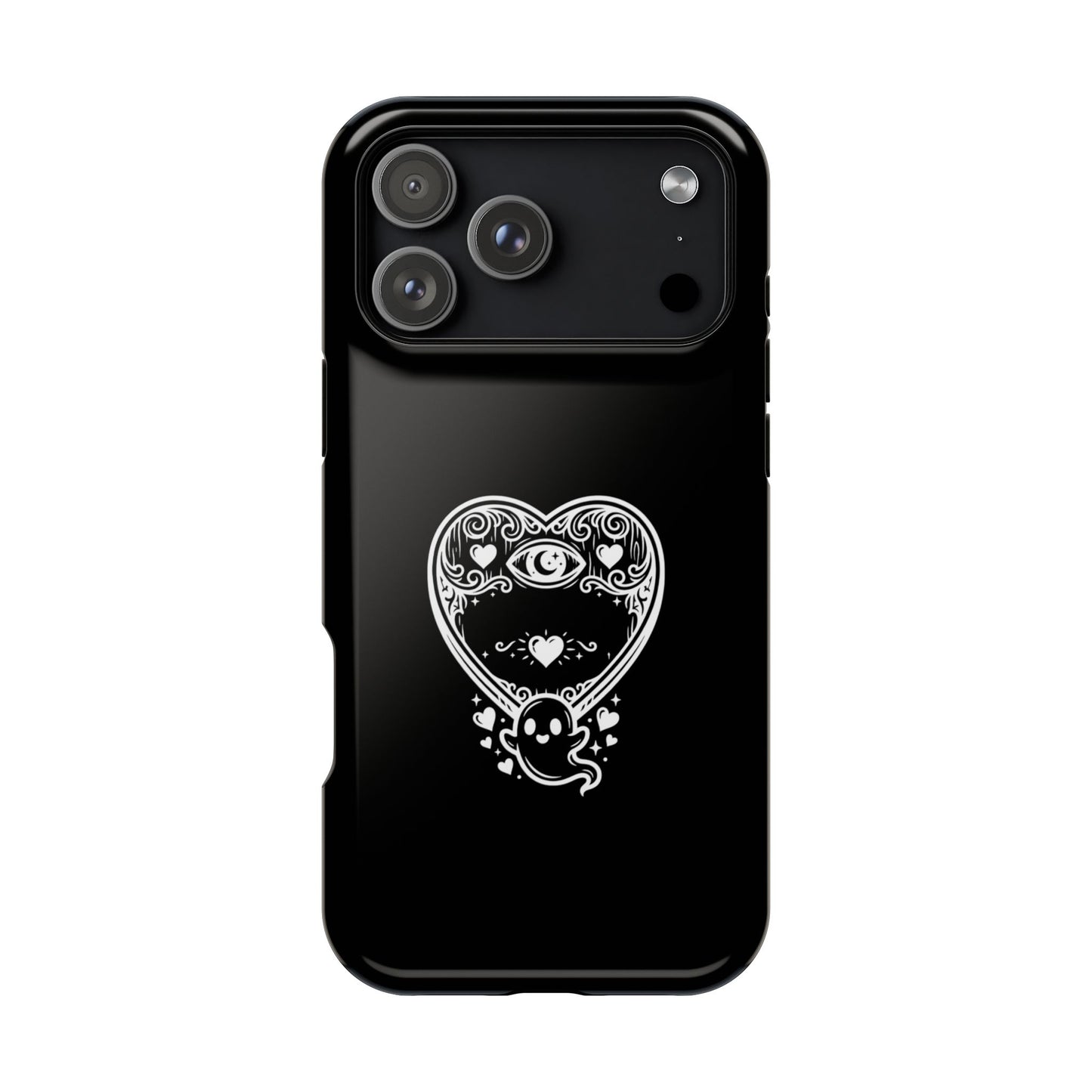 WeeGee GymCo (phone case) - Spooky Heart Eye Ghost Magnetic Case