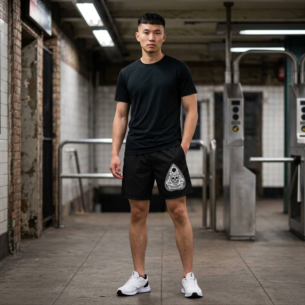WeeGee GymCo Men's Jogger Shorts - WeeGee Skull