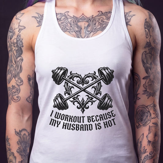 WeeGee GymCo Women's Racerback Tank - Hot Husband