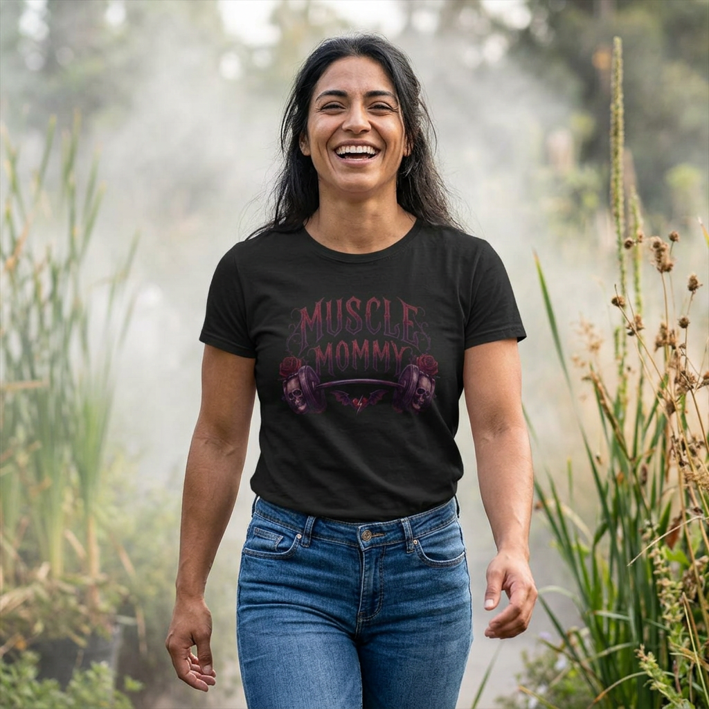 WeeGee GymCo Womens Tee -Muscle Mommy
