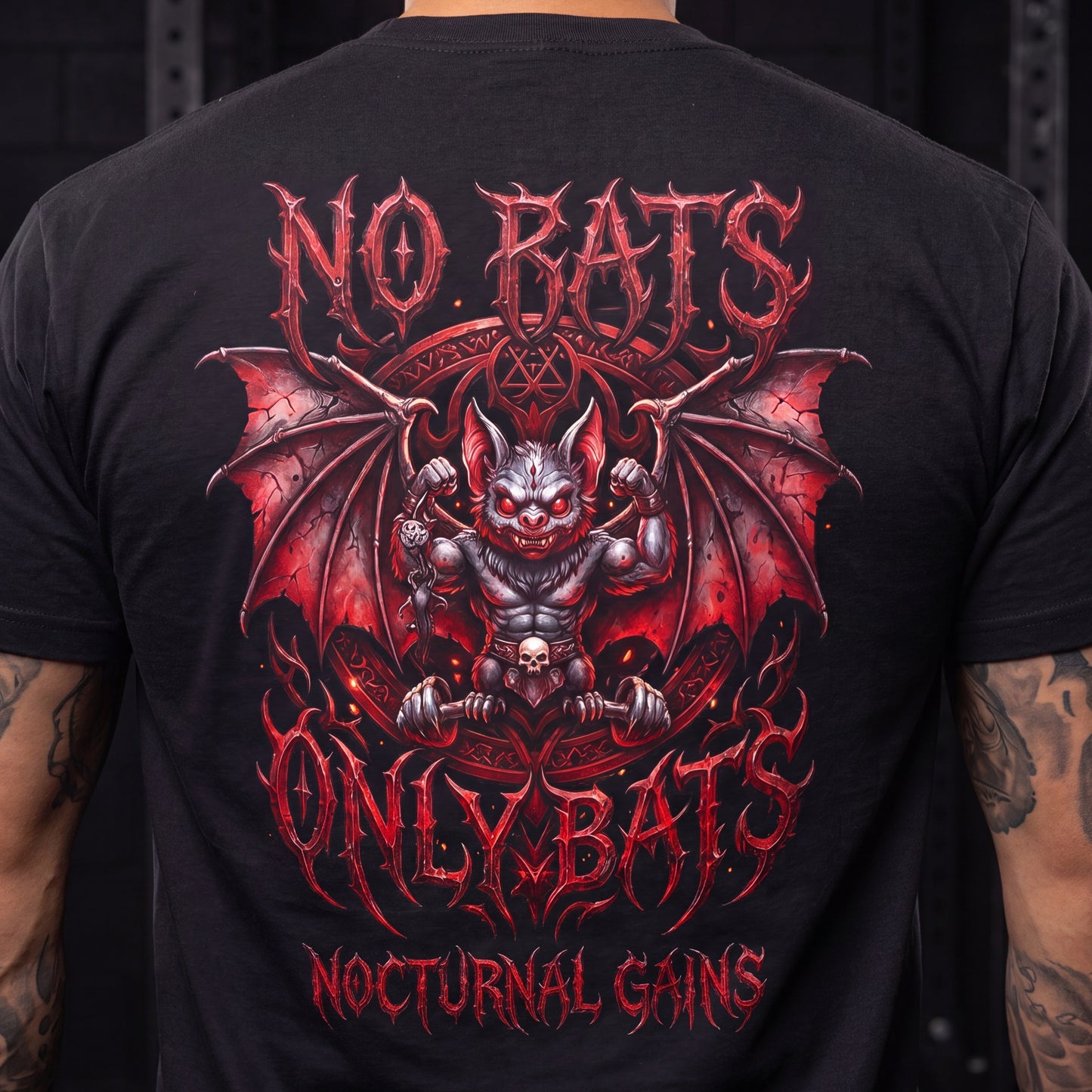 WeeGee GymCo Unisex Tee- No Rats Only Bats