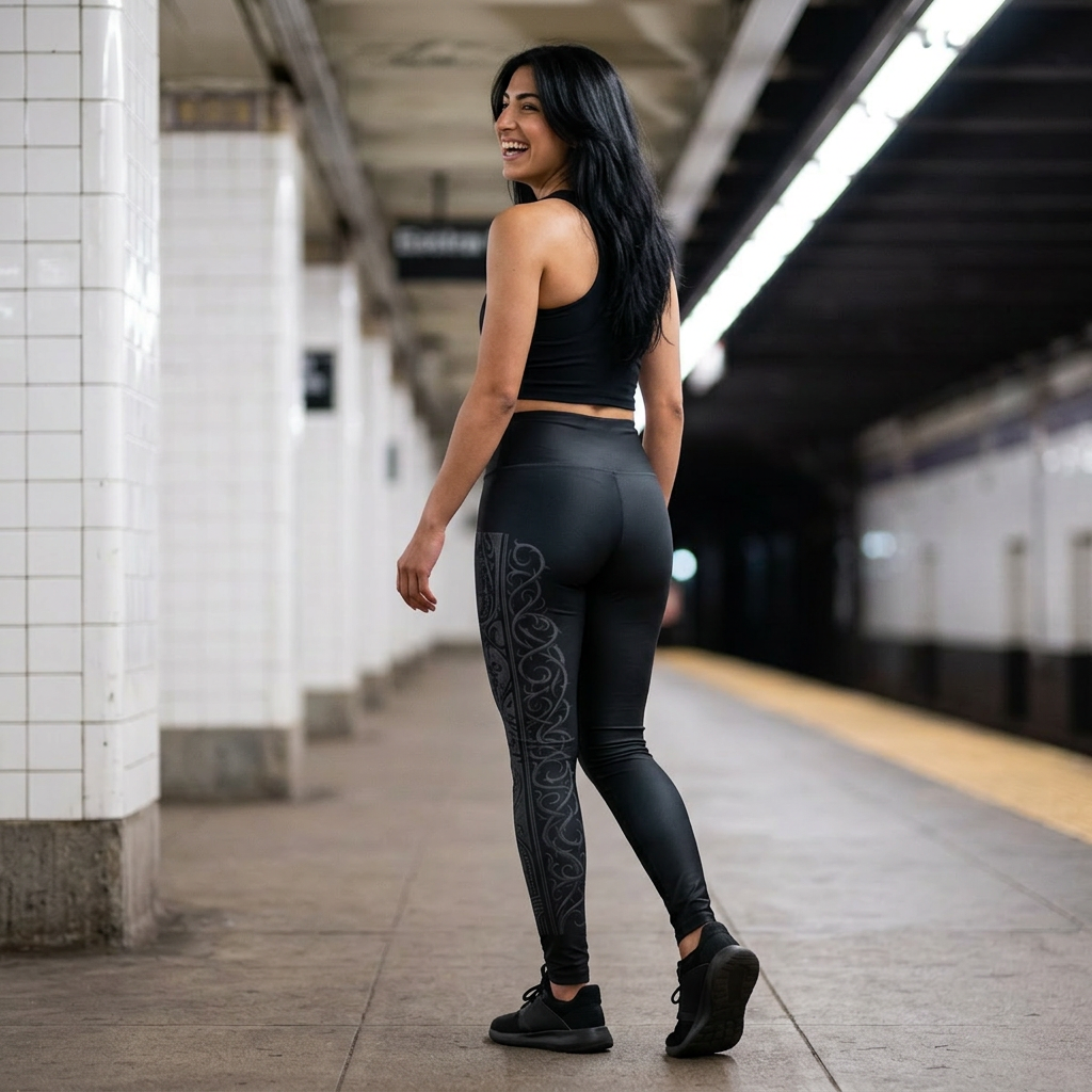WeeGee GymCo High Waisted Leggings - Cathedral