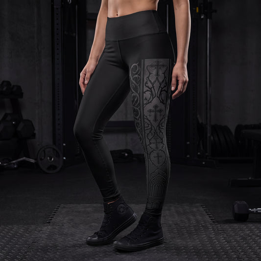 WeeGee GymCo High Waisted Leggings - Cathedral