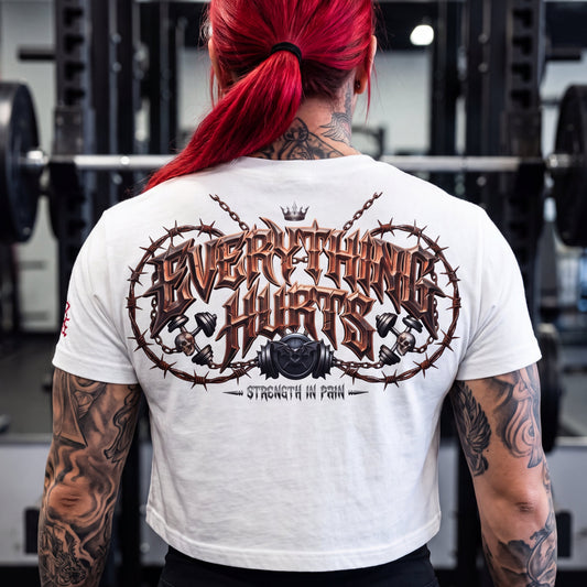 WeeGee GymCo Crop Top - Everything Hurts