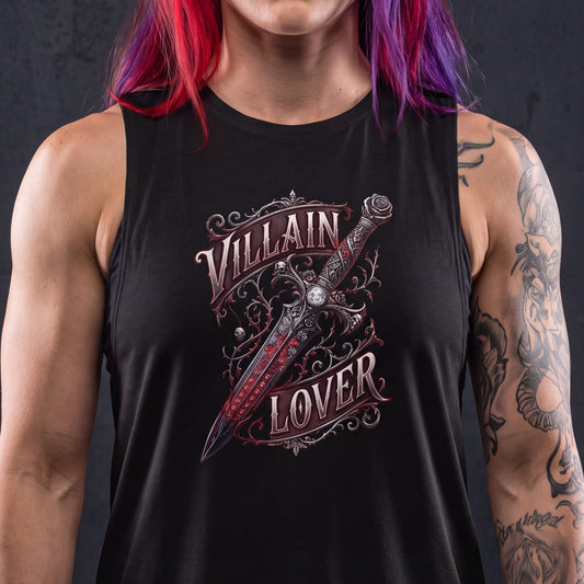 WeeGee GymCo Women's Flowy Scoop Muscle Tank - Villain Lover