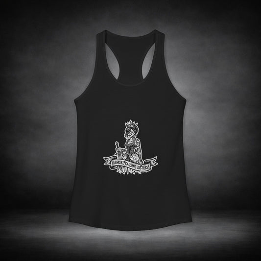 WeeGee GymCo Women's Racerback Tank - Damsel Causing Distress