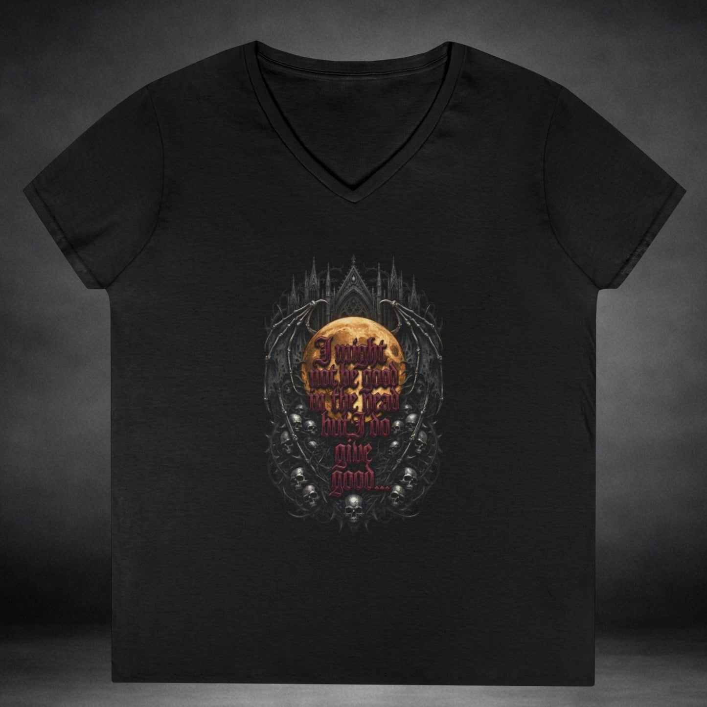 WeeGee GymCo Ladies V-Neck T-Shirt - Good At Somethin'