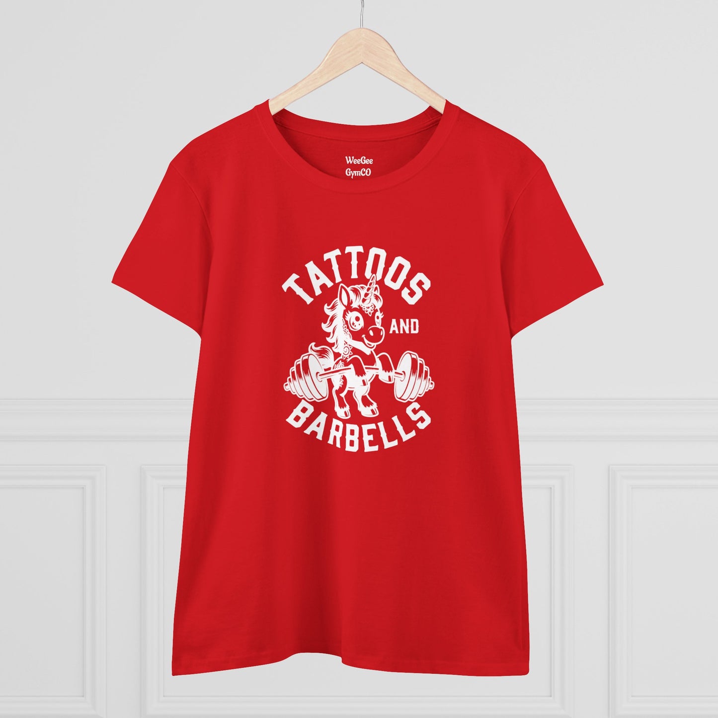 WeeGee GymCo Women's Tee - Tattoos & Barbells