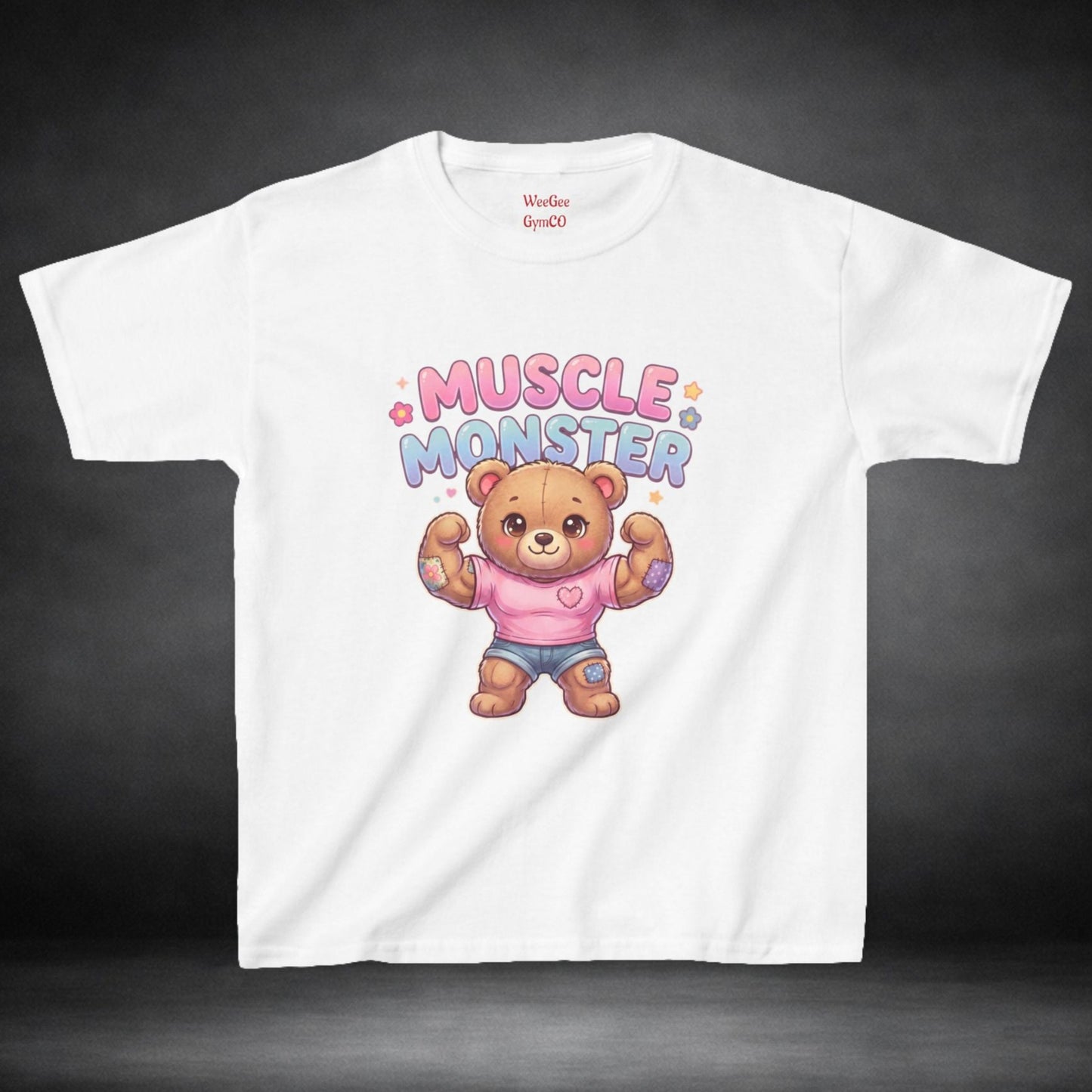 WeeGee GymCo Kids Tee - Muscle Monster Teddy