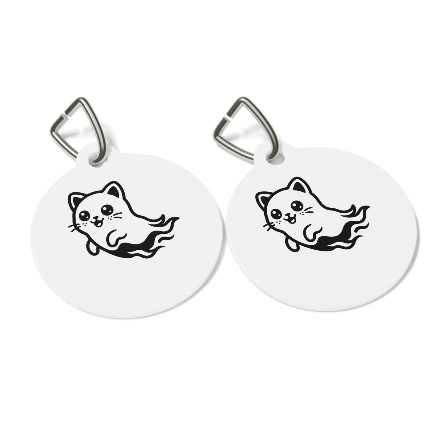 WeeGee GymCo (metal kitten tag) - Kitten "Ghost"