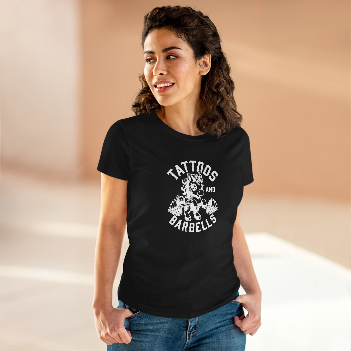 WeeGee GymCo Women's Tee - Tattoos & Barbells