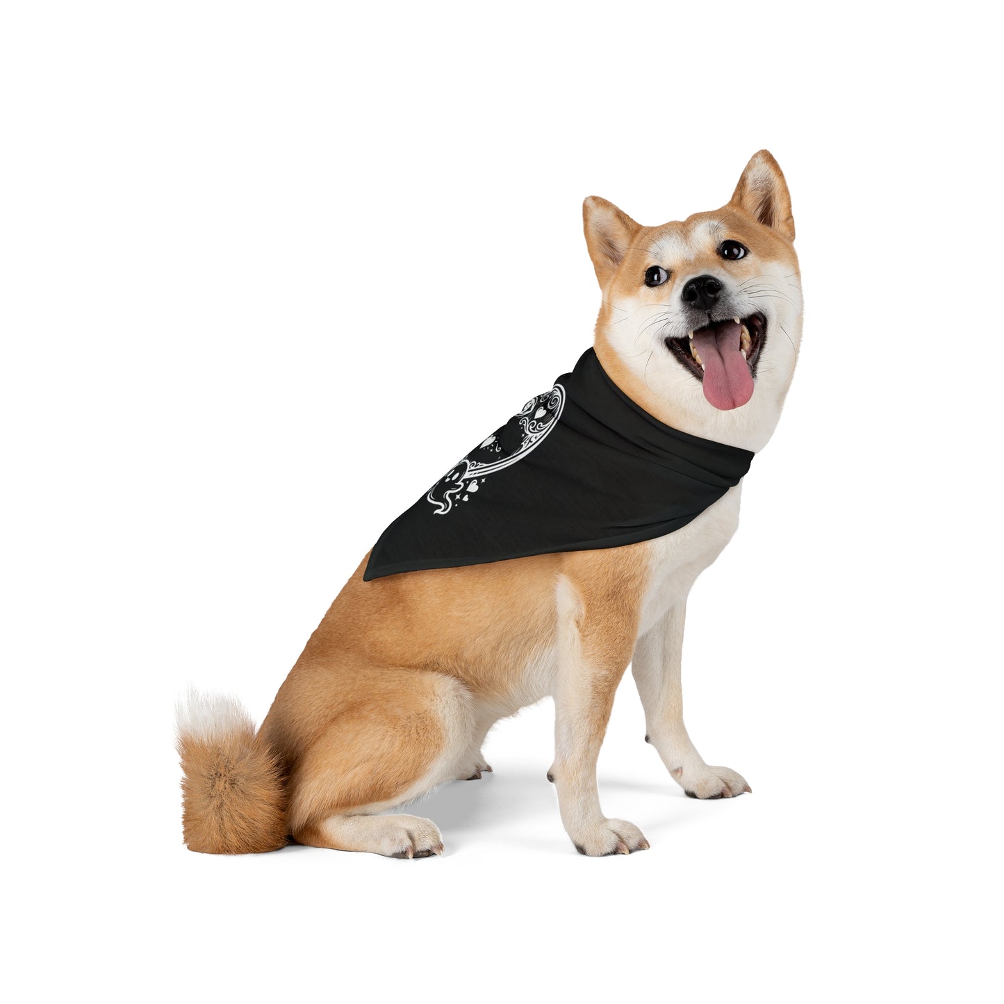 WeeGee GymCo Pet Bandana - "Ghost" Heart