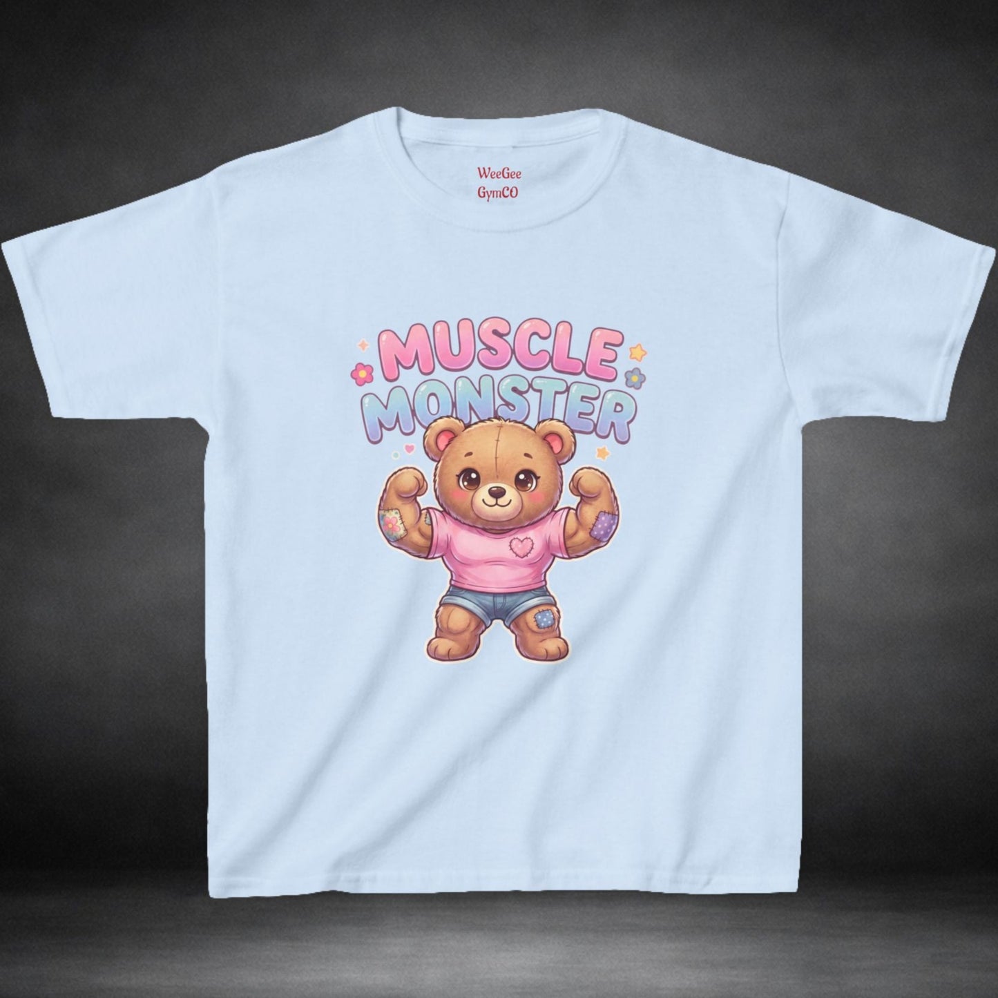 WeeGee GymCo Kids Tee - Muscle Monster Teddy