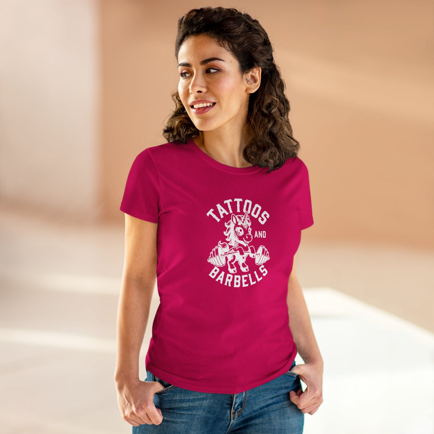 WeeGee GymCo Women's Tee - Tattoos & Barbells