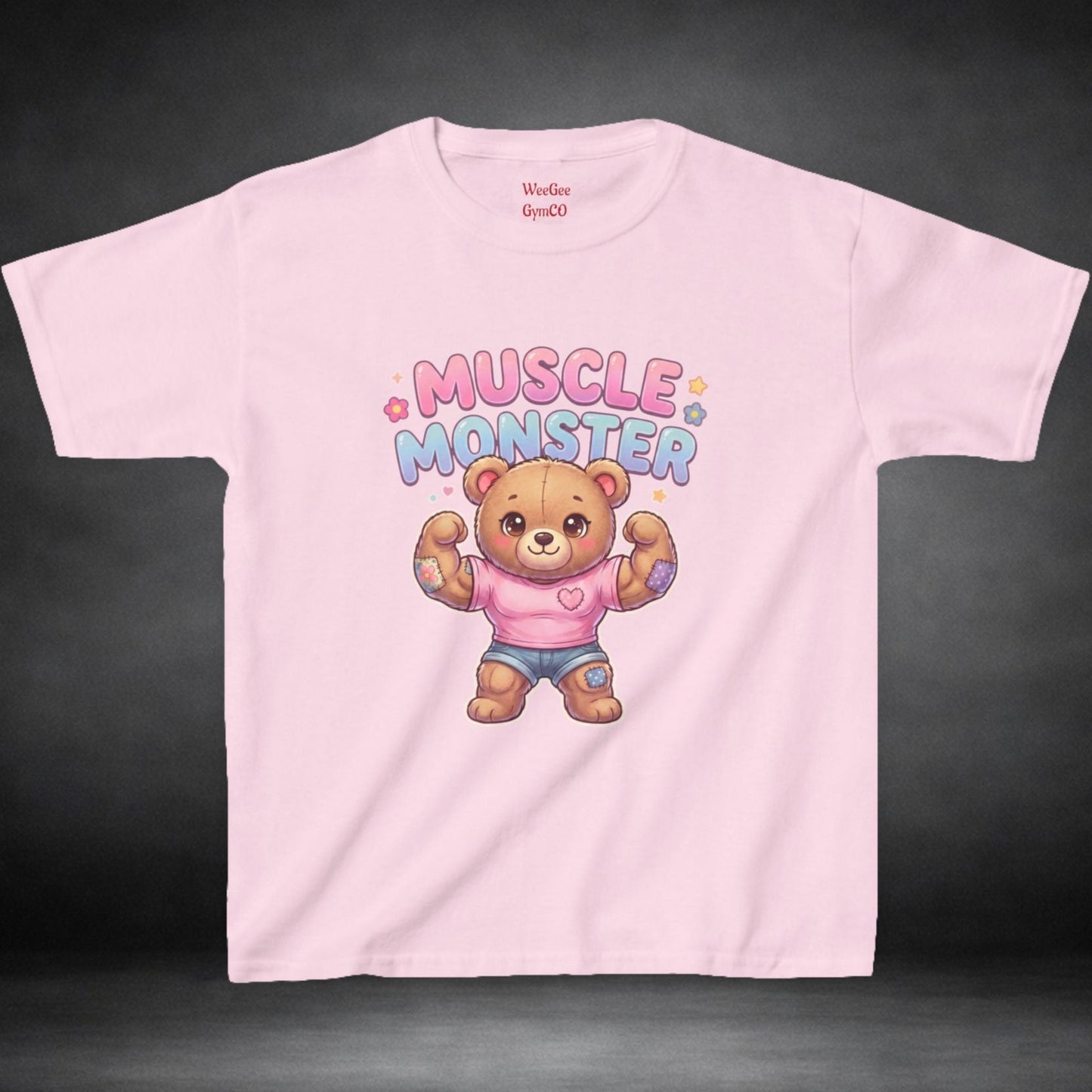 WeeGee GymCo Kids Tee - Muscle Monster Teddy
