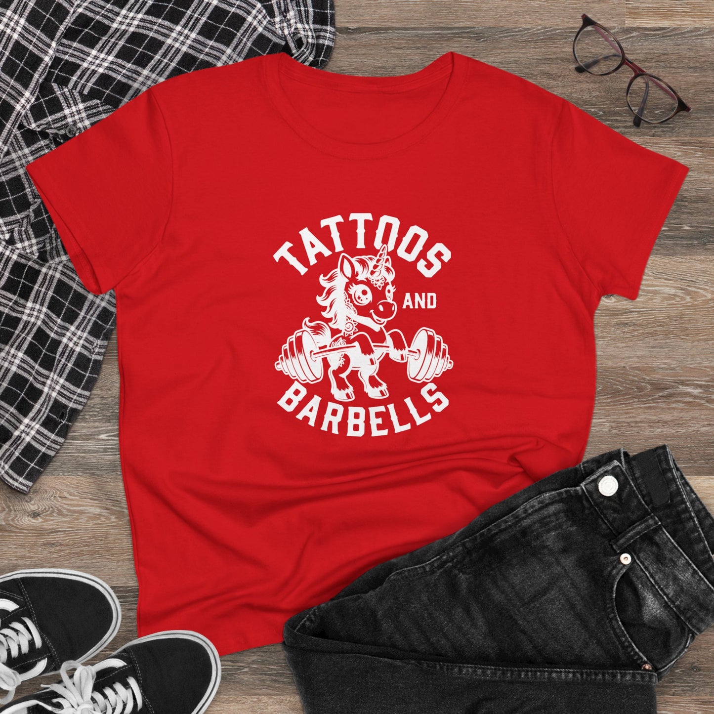 WeeGee GymCo Women's Tee - Tattoos & Barbells