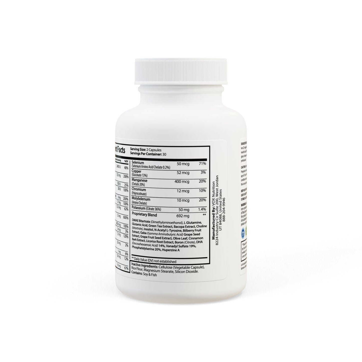 WeeGee GymCo Phantom Focus - Brain Support Complex Supplement (60 Capsules)