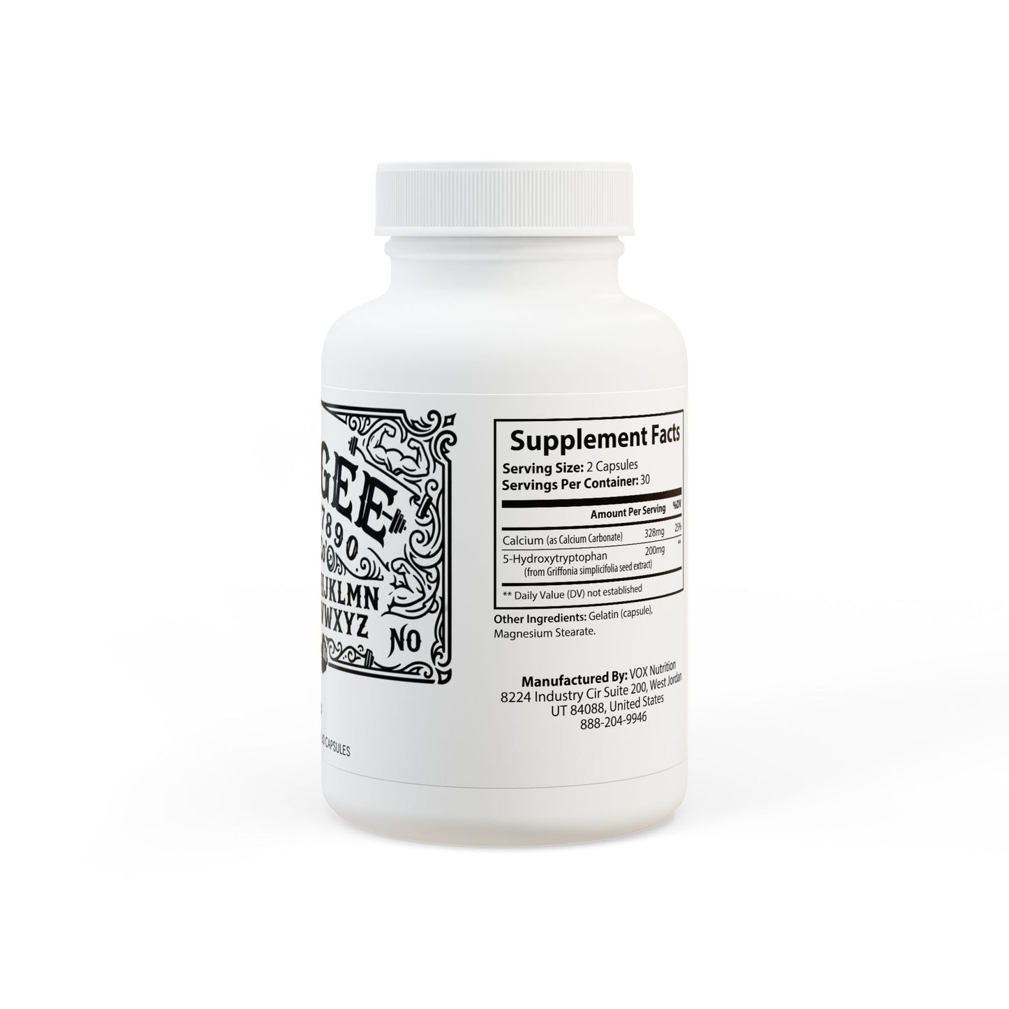 WeeGee GymCo Phantom Rest - Mood & Recovery 5-HTP Supplement (60 Capsules)
