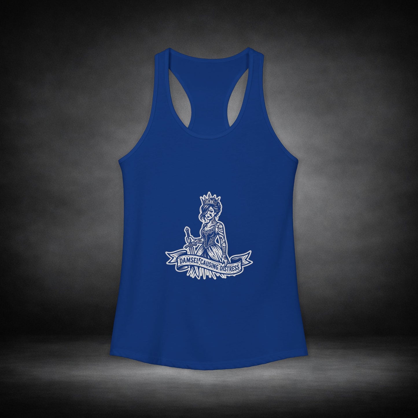 WeeGee GymCo Women's Racerback Tank - Damsel Causing Distress