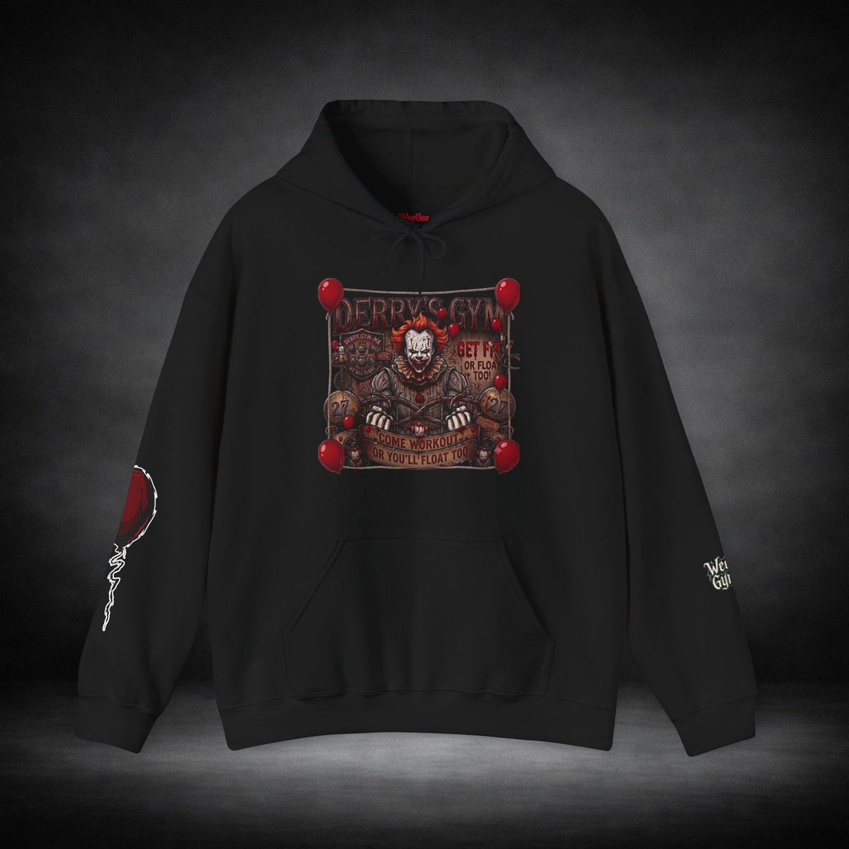 WeeGee GymCo Hoodie - Pennywise "You'll Float Too”