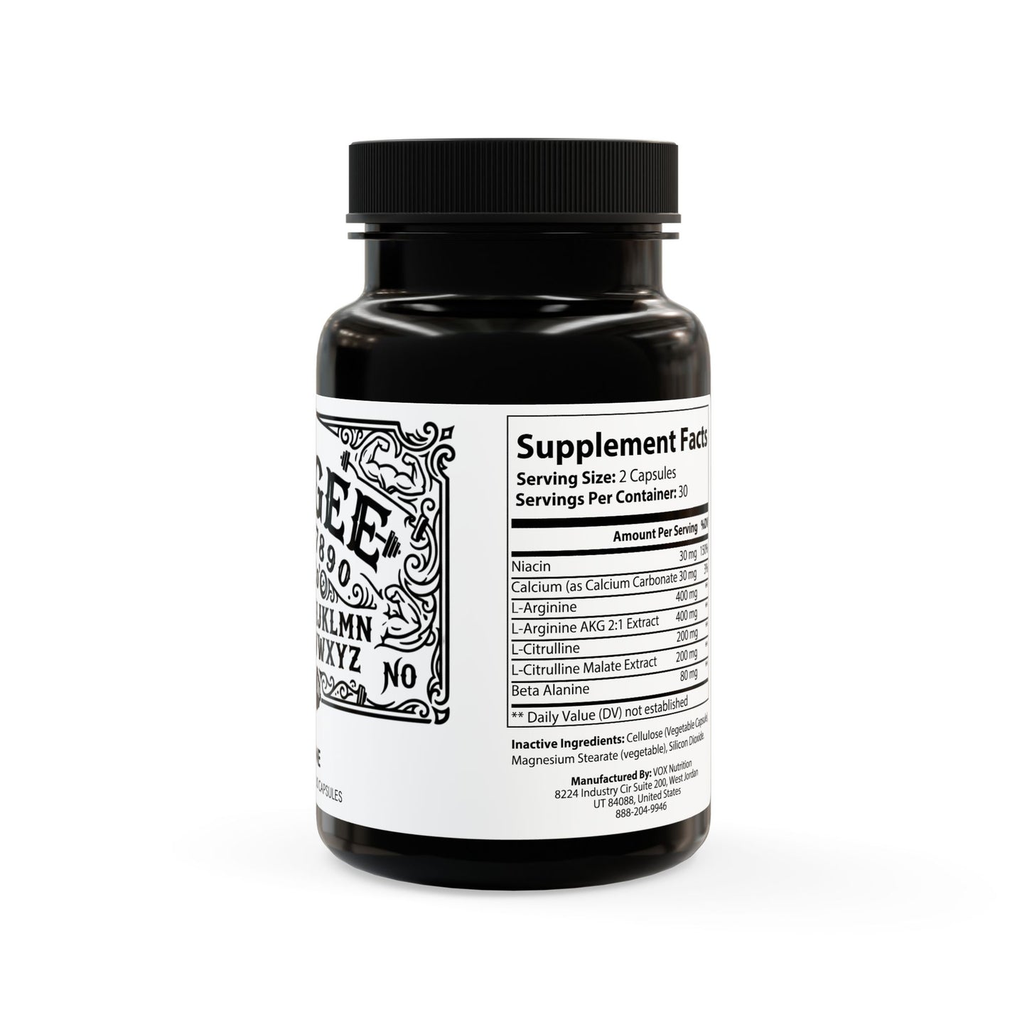 WeeGee GymCo Phantom Pump - Performance L-Arginine (60 Capsules)